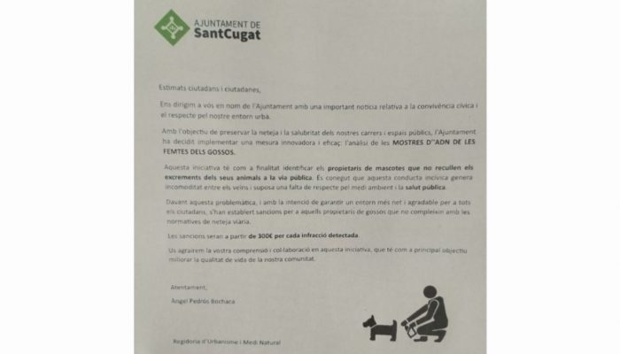 Imatge de la falsa comunicació